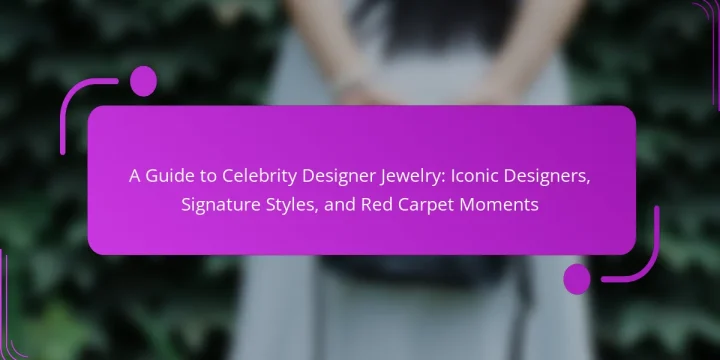 A Guide to Celebrity Designer Jewelry: Iconic Designers, Signature Styles, and Red Carpet Moments