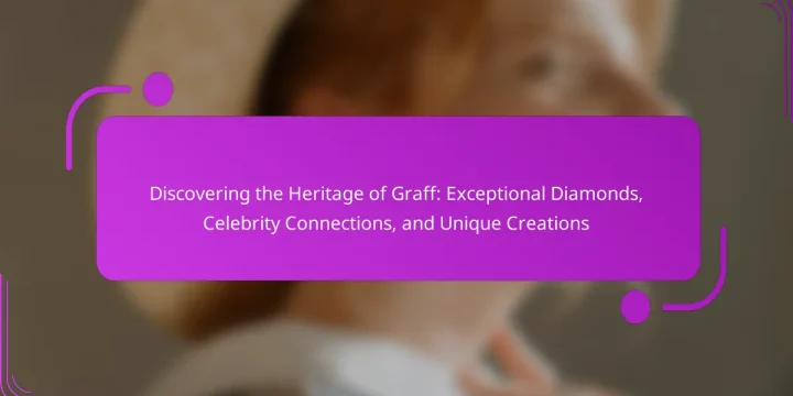 Discovering the Heritage of Graff: Exceptional Diamonds, Celebrity Connections, and Unique Creations