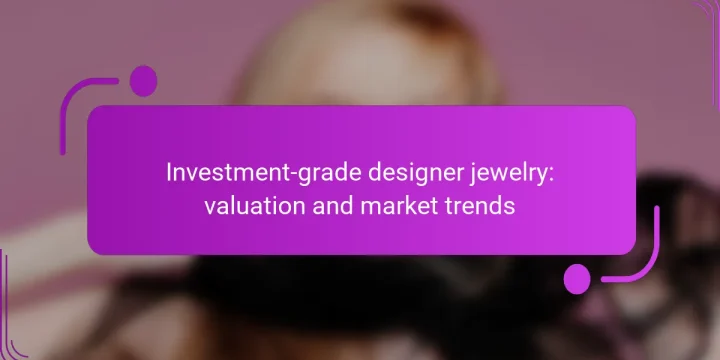 Investment-grade designer jewelry: valuation and market trends