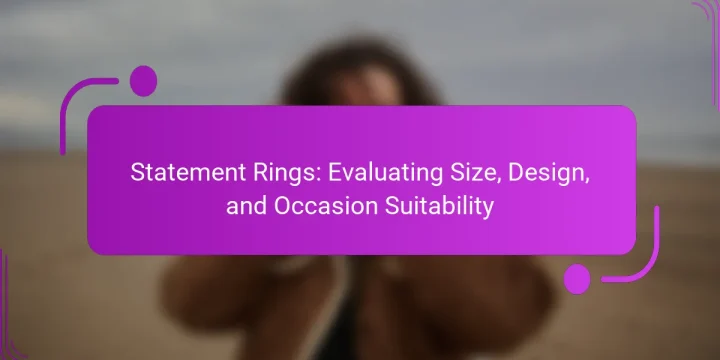 Statement Rings: Evaluating Size, Design, and Occasion Suitability