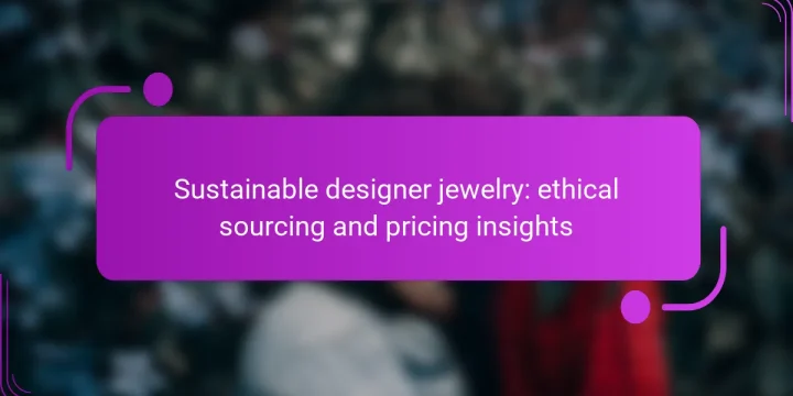 Sustainable designer jewelry: ethical sourcing and pricing insights