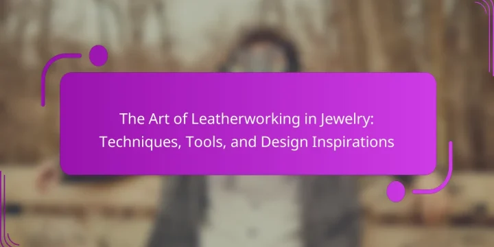 The Art of Leatherworking in Jewelry: Techniques, Tools, and Design Inspirations