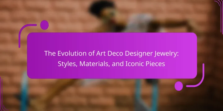 The Evolution of Art Deco Designer Jewelry: Styles, Materials, and Iconic Pieces