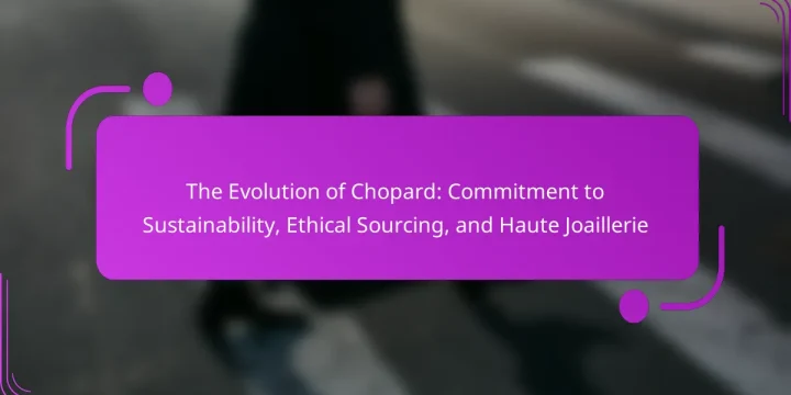 The Evolution of Chopard: Commitment to Sustainability, Ethical Sourcing, and Haute Joaillerie