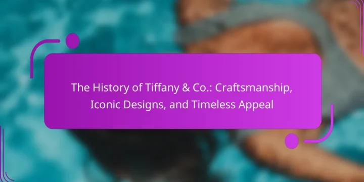 The History of Tiffany & Co.: Craftsmanship, Iconic Designs, and Timeless Appeal