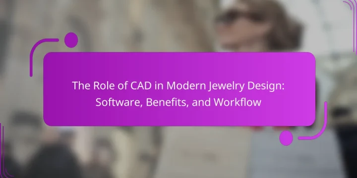 The Role of CAD in Modern Jewelry Design: Software, Benefits, and Workflow