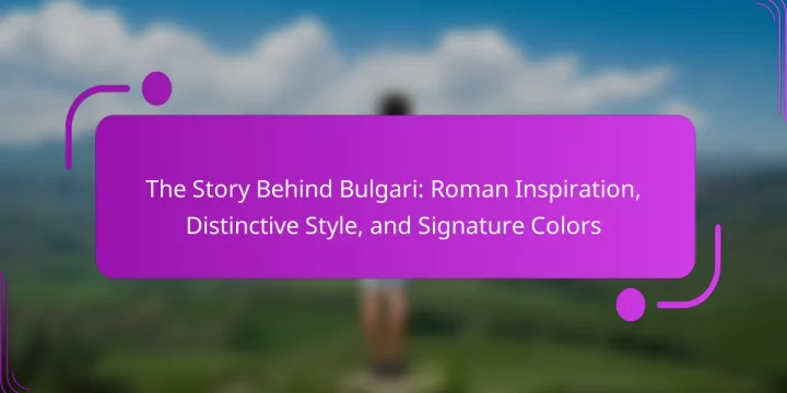 The Story Behind Bulgari: Roman Inspiration, Distinctive Style, and Signature Colors