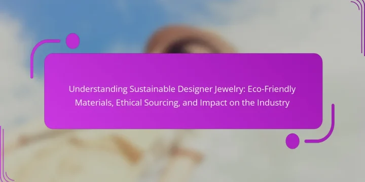 Understanding Sustainable Designer Jewelry: Eco-Friendly Materials, Ethical Sourcing, and Impact on the Industry