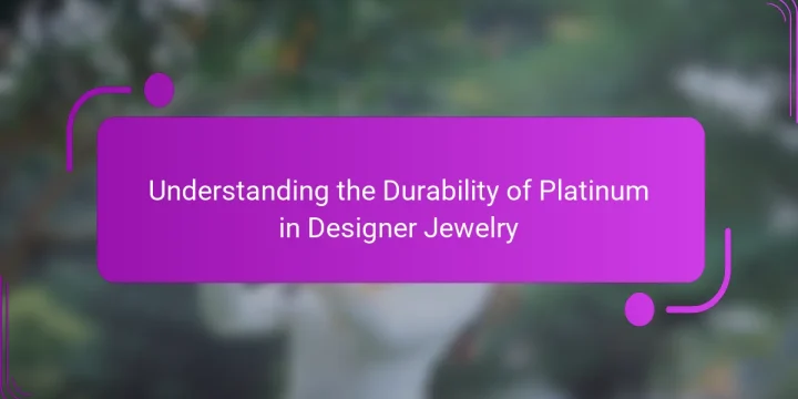 Understanding the Durability of Platinum in Designer Jewelry